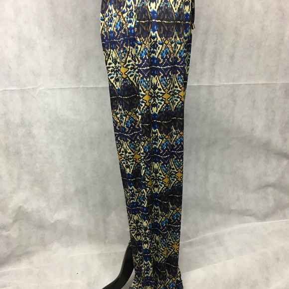 Pants Large Blue Gold Stretch Draw String NEW .. - Picture 5 of 8